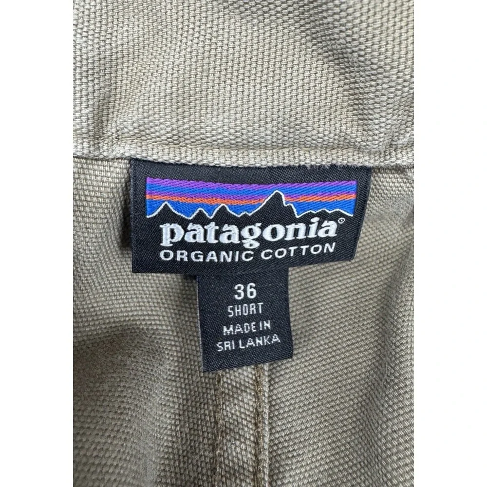 Patagonia Organic Cotton Work Wear Khaki Chino Pants Men's 36x29 (Short) READ‎